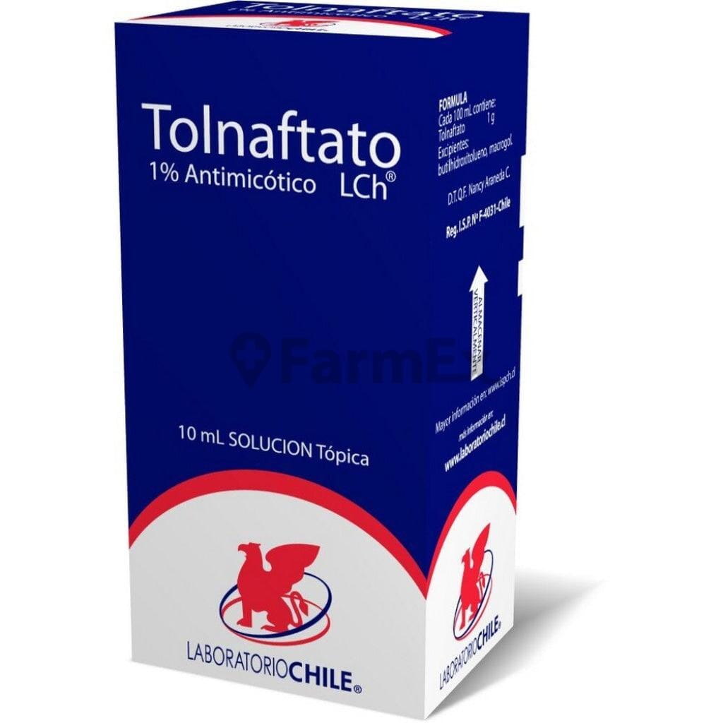 Tolnaftato Solución Tópica 1% x 10 mL Farmex-Fonasa-Persistente